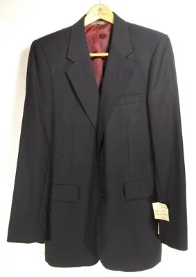 Vintage Men's Levis Blazer Jacket Business Class Suit Coat Size 40 L Blue NEW! - Изображение 1 из 4