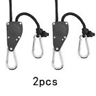 2 Pcs  Rope Ratchet Adjustable Light Hanger Tent Carbon Filter Hydroponic Grow