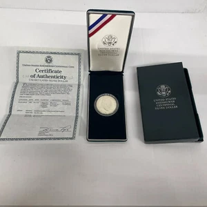 1990 West Point Eisenhower Centennial Proof Commemorative 90% Silver Dollar - Picture 1 of 8