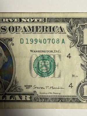 Birthday Note August 7 1994 Dollar Bill Note $1 07-08-1994 July 8 1994 2X Fancy - Image 1 of 4