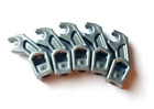 5X New Lego Flat Silver  Arm Mechanical, Exo-Force, Thick Support Part 98313