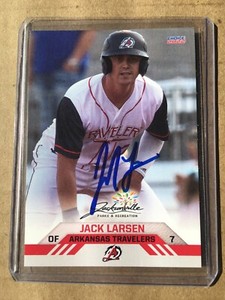 Jack Larsen Arkansas Travelers 2022 Autographed Card Seattle Mariners Signed