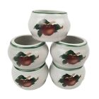 Citation Cades Cove Collection Apple Napkin Rings set of 5 Red Green Party