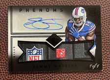 2014 Panini Limited Sammy Watkins Laundry Tag NFL Shield Rookie Auto RPA 1/1 RC