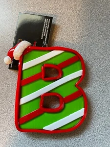 Initial Letter “B” Santa Resin Christmas Ornament 4”x 3.0”x .5” Hobby Lobby - Picture 1 of 1