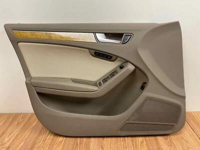 Front LH Driver Door Trim Panel Brown Leather Fits 09-12 AUDI A4 QUATTRO Sedan - Image 1 of 4