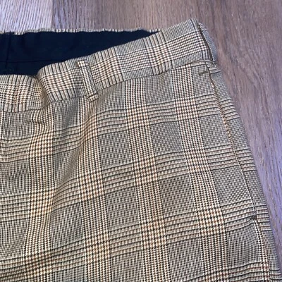 Vtg 50s 60s Sears Dress Pants MCM Mod Atomic Madmen Wool Plaid Slacks Mens 36 29 - Image 1 of 4