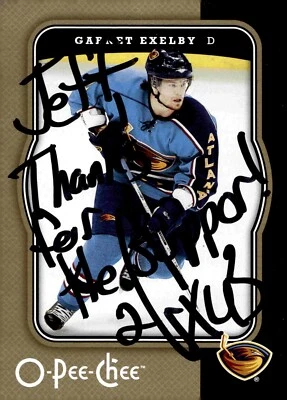 Garnet Exelby - Signed 2007-08 O-Pee-Chee Card #29 - Image 1 of 2