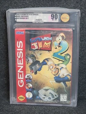 Sega Genesis EARTHWORM JIM 2 Nuevo VGA 90 Juego Sellado de Fábrica Raro Wata CGC EWJ Foto 1 de 2