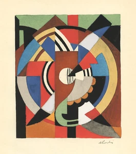 Auguste Herbin Pochoir - gedruckt 1929 - Bild 1 von 2