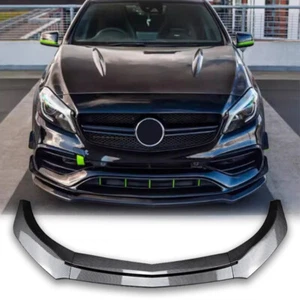 Carbon fiber Front Bumper Spoiler For MB W176 A200 A260 A45 AMG 13-18 - Picture 1 of 8
