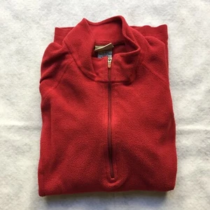 L.L. Bean Pull-over Zip Pile con Tasca, Donna M (Rosso) - Foto 1 di 12