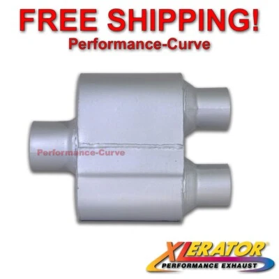 One Chamber Performance Exhaust Race Muffler 3" Center / 2.5" Dual - VR7427 - Image 1 of 4