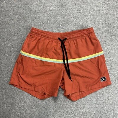 QUIKSILVER Herren Badehose Badeshorts Gr. M Beach Shorts Logo 5213 Orange - Bild 1 von 4