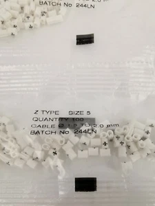 900x Z Typ gerade geschnittene Kabelmarkierer Größe 5 Kabel 1,5-2 mm - Bild 1 von 3