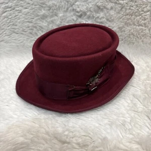 Sombrero Fedora Stacy Adams para hombre - granate - talla: mediano - Imagen 1 de 5