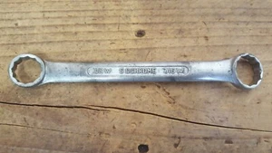 Vintage Sidchrome Whitworth Dwarf Ring Spanner, 3/8 & 7/16, Australia - Picture 1 of 7
