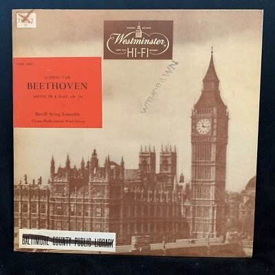 BEETHOVEN Septet - BARYLLI & VIENNA / WLACH - WESTMINSTER WN 18003 - Image 1 of 4