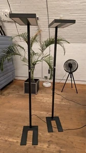 Arcchio LED Büro Stehlampe dimmbar schwarz, Bürolampe Logan Uplight und Down - Bild 1 von 8