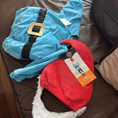 Costume Halloween Gnomo da Giardino Bambino Pullover e Cappello con Barba 0-6 Mesi - Immagine 1 di 4