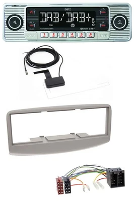 Dietz Bluetooth USB MP3 DAB Autoradio für Fiat Multipla 186 1999-2010 grau - Bild 1 von 4