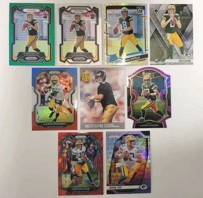 Green Bay Packer Quarterbacks-9 Card Lot (Rookies & Parallels of Packer Greats) - Image 1 of 4