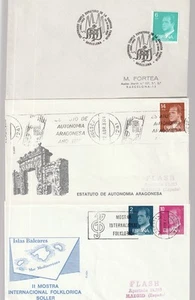 (3) 1980’s SPAIN FIRST DAY ISSUE FLASH COVER ENVELOPES - Picture 1 of 2