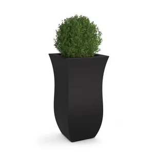 Mayne Valencia 30 in. Tall Black Polyethylene Planter - Picture 1 of 8