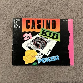 Casino Kid Nintendo NES Instruction Manual Only- Good Condition