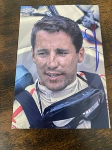 Mario Andretti NASCAR Photo Hand Signed 4x6 Photo Racing Legend - Picture 1 of 1