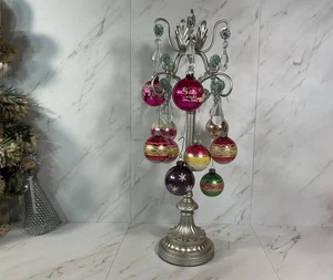 Vintage Shiny Brite Ornamente 10 Stück ~ Rosa Stille Nacht + 9 verschiedene + Box ~ - Bild 1 von 24