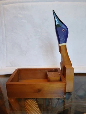 Wooden Duck Nutcracker Box - Image 1 of 4