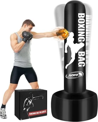 JUOIFIP Boxsack Erwachsene 180Cm Aufblasbare Boxsack Stehend Freistehende Kickbo - Bild 1 von 4