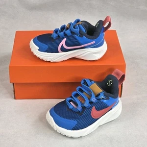 Nike Shoes Star Runner 4 NN Size 4c 4 C Walking Sneakers Blue Baby Toddler New - Picture 1 of 12