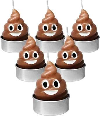 Poop Tealight Candles,  Smokeless Tea Lights Candles for Birthday Party, Home De - Image 1 of 4