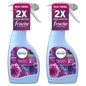 2x Febreze Textilerfrischer Lenor Amethyst Bl�tentraum Entfernt Ger�che je 500ml - Bild 1 von 2