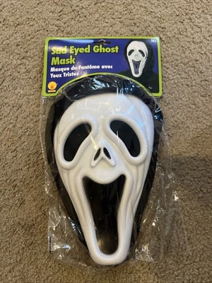 Rubbies 3355 Ages 14+ Overhead Costume AccessorySad Eyed Ghost Face Mask NEW!  - Image 1 of 2