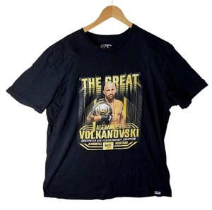 Men's UFC Alexander The Great Volkanovski UFC 276 Champ Black Shirt Size Large - Bild 1 von 6