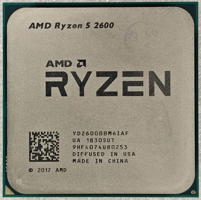 AMD Ryzen 5 2600 Desktop CPU Processor R5 Socket AM4 YD2600BBM6IAF R5 Six Core - Bild 1 von 2