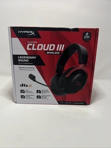 HyperX Cloud III Wireless Gaming Headset DTS Bluetooth PC PS5 Nintendo Switch - Picture 1 of 8
