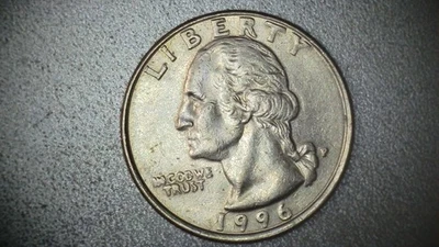 1996 P Washington Quarter – Multiple Mint Errors: Die Cracks, RPM, “In God We Tr - Image 1 of 4