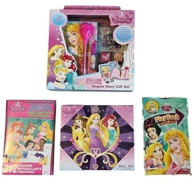 Diario de Princesas Disney Arte de Pared Pegatina Rompecabezas Paquete de Juego Regalo NUEVO Girly Kidcore Foto 1 de 4