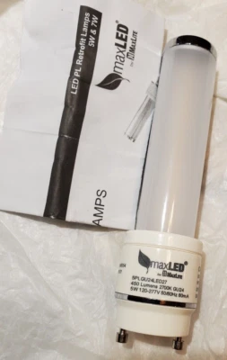 MaxLite maxLED 5PLGU24LED27 5W LED Light Bulb - GU24 Base - Image 1 of 4