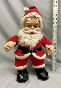 Vintage Rushton Co Santa Claus Coca Cola Rubber Face Black Boots No Bottle - Picture 1 of 9