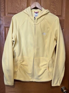Chaqueta con capucha AF76 The North Face Terry cremallera completa amarilla para mujer XL - Imagen 1 de 5