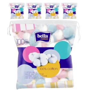 bella cotton bunte Wattebällchen 100 Stück im 5er Pack - Bild 1 von 2