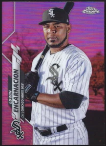 Tarjeta paralela refractor rosa Topps 2020 actualización cromada EDWIN ENCARNACIÓN #U-8 - Imagen 1 de 1