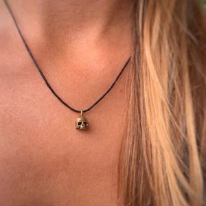 Goddess Kali Skull brass Pendant Necklace - Imagen 1 de 1