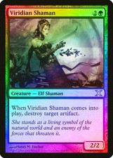 Viridian Shaman FOIL 10th Edition MINT Green Uncommon MAGIC MTG CARD ABUGames