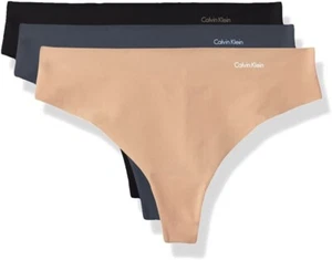 Calvin Klein Women's 237199 No Panty Line Thong Panty Underwear Size S - Picture 1 of 2